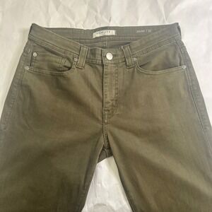 Fidelity Denim Mens Jimmy Army Olive Green Slim Fit Jeans‎ 32x32 Stretch Pants